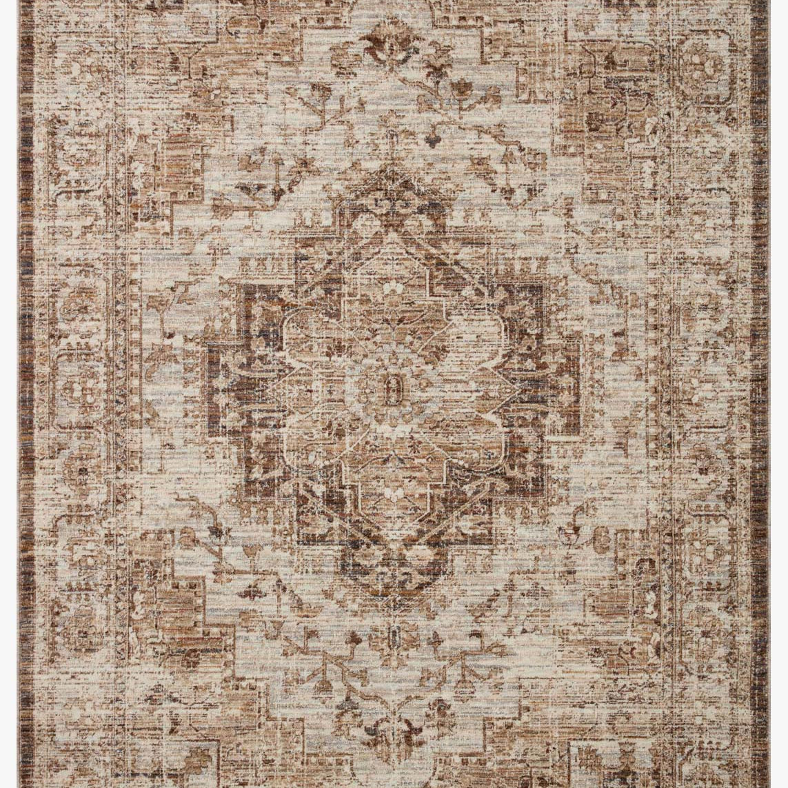 Loloi II Sorrento Mocha / Multi Rug White Cliff Studio Area Rugs