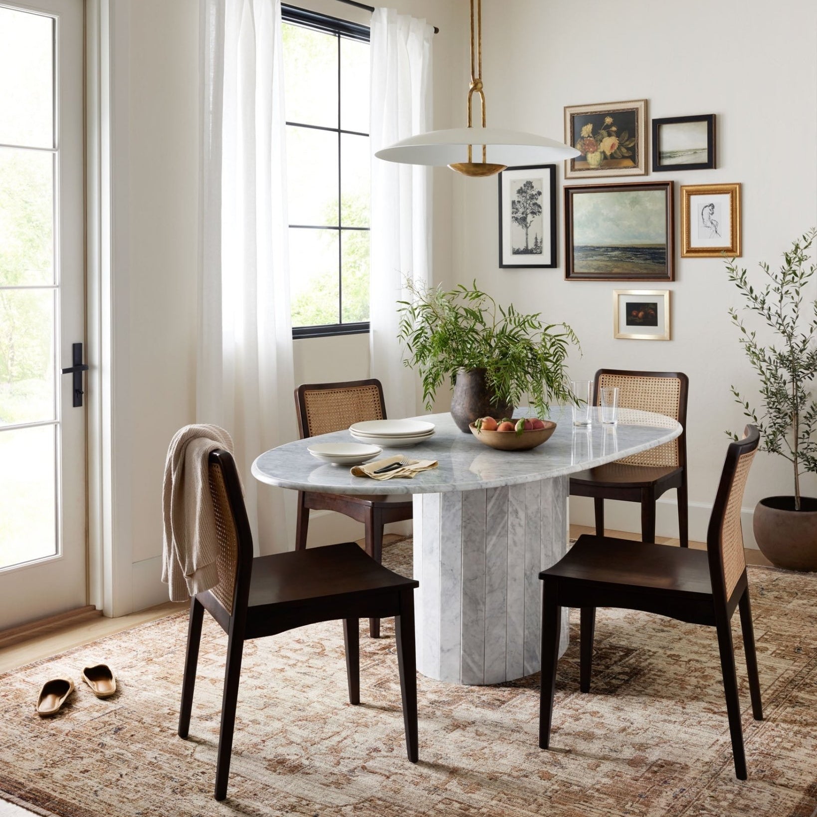 Loloi II Sorrento Mocha / Multi Rug White Cliff Studio Area Rugs