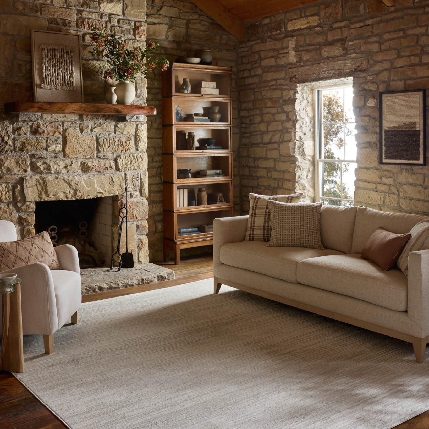 Loloi II Townes Beige / Ivory Rug White Cliff Studio Area Rugs
