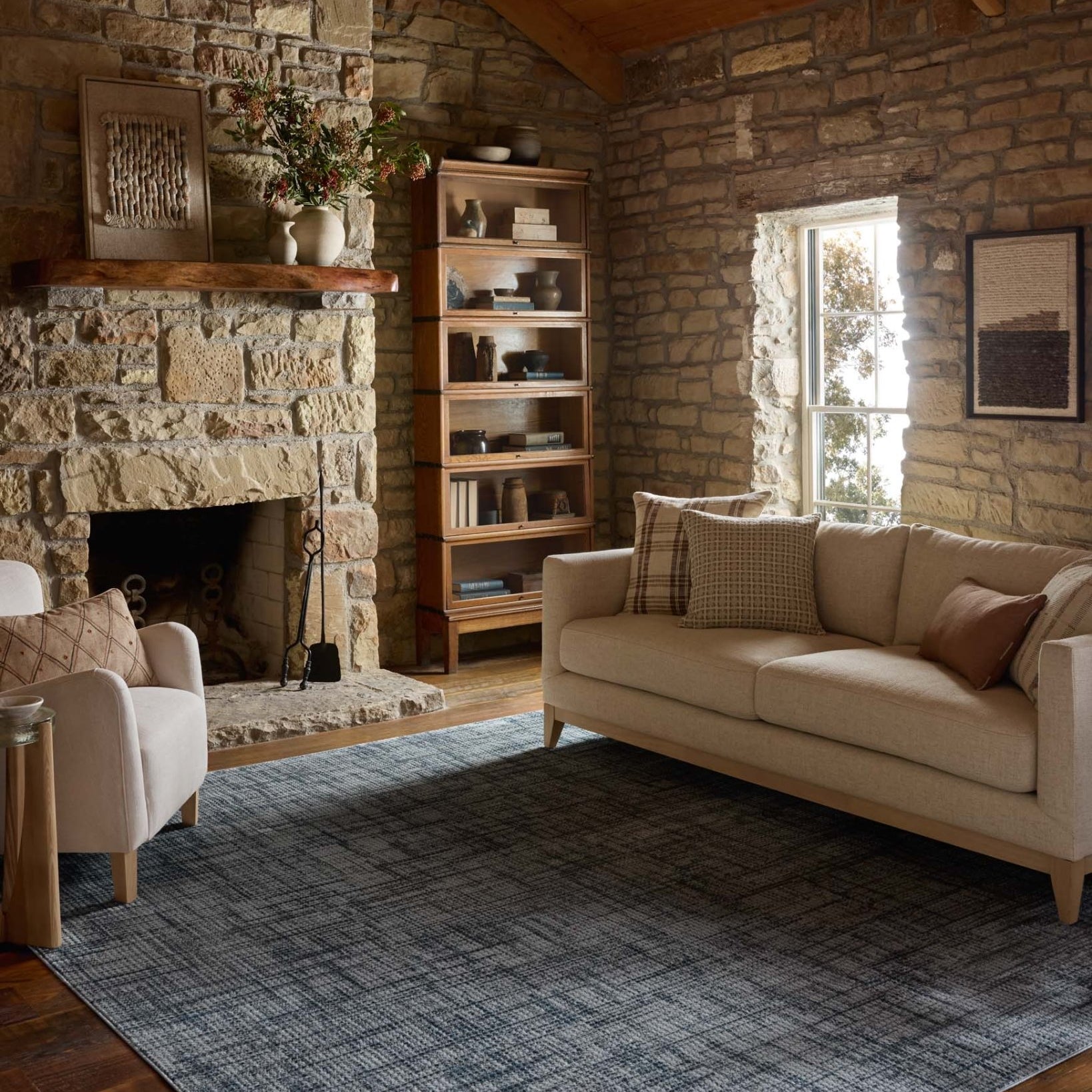 Loloi II Townes Grey / Denim Rug White Cliff Studio Area Rugs