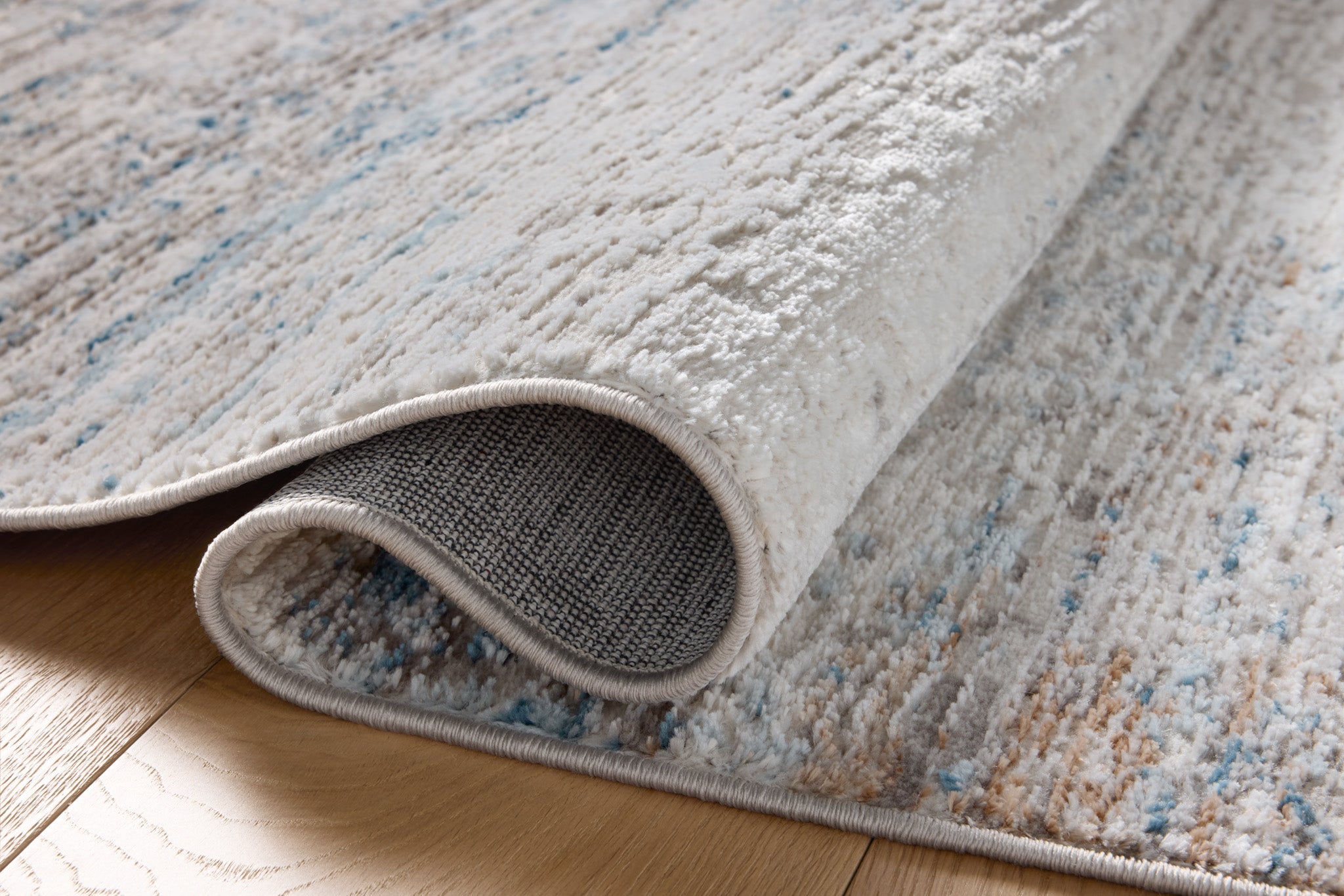Loloi II Townes Ivory / Sky Rug White Cliff Studio Area Rugs
