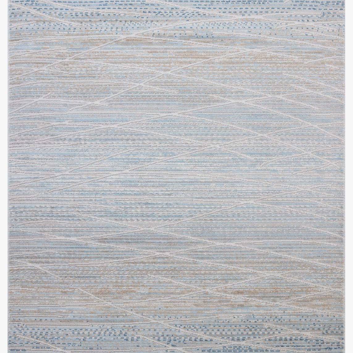 Loloi II Townes Natural / Sky Rug White Cliff Studio Area Rugs