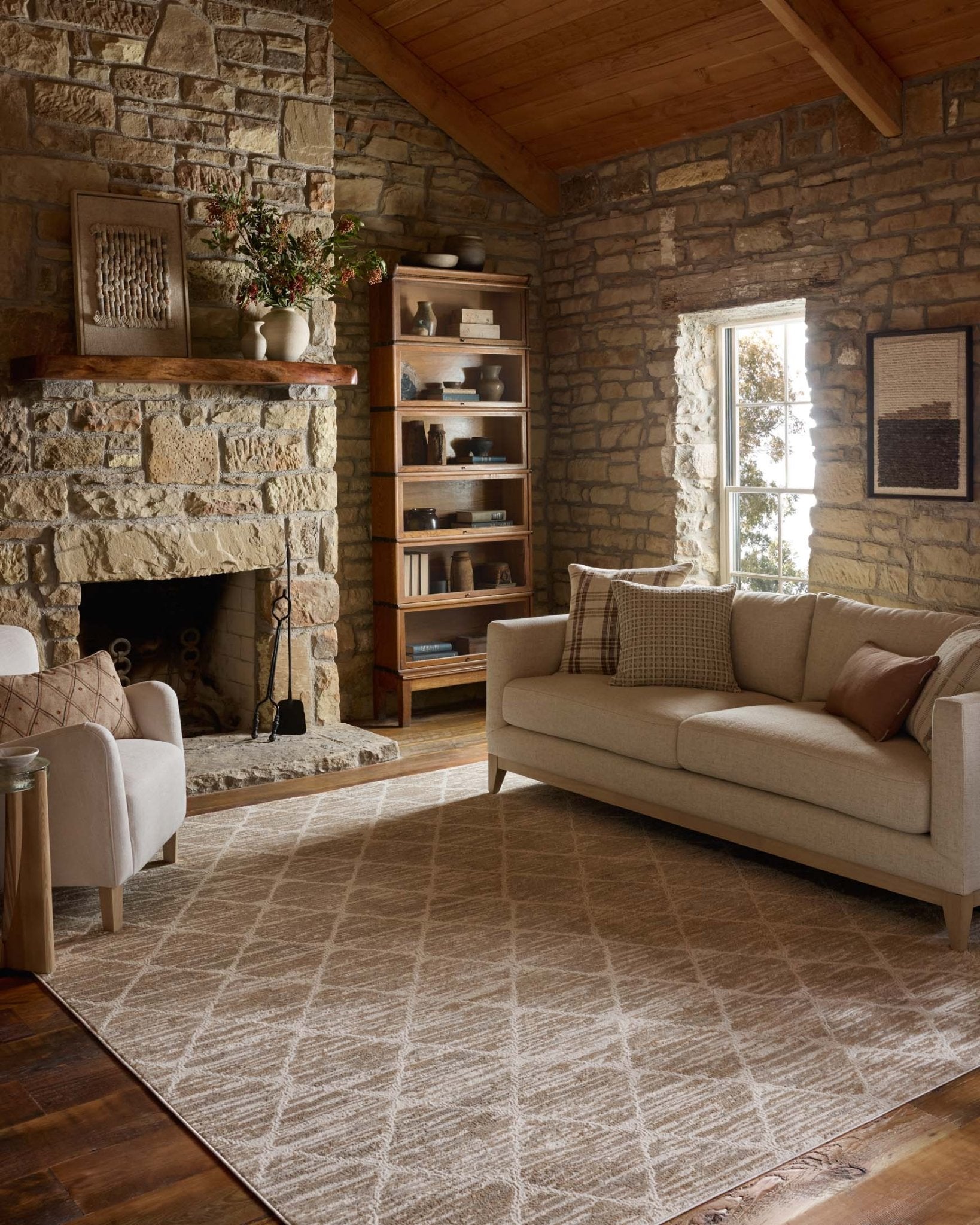 Loloi II Townes Pebble / Beige Rug White Cliff Studio Area Rugs