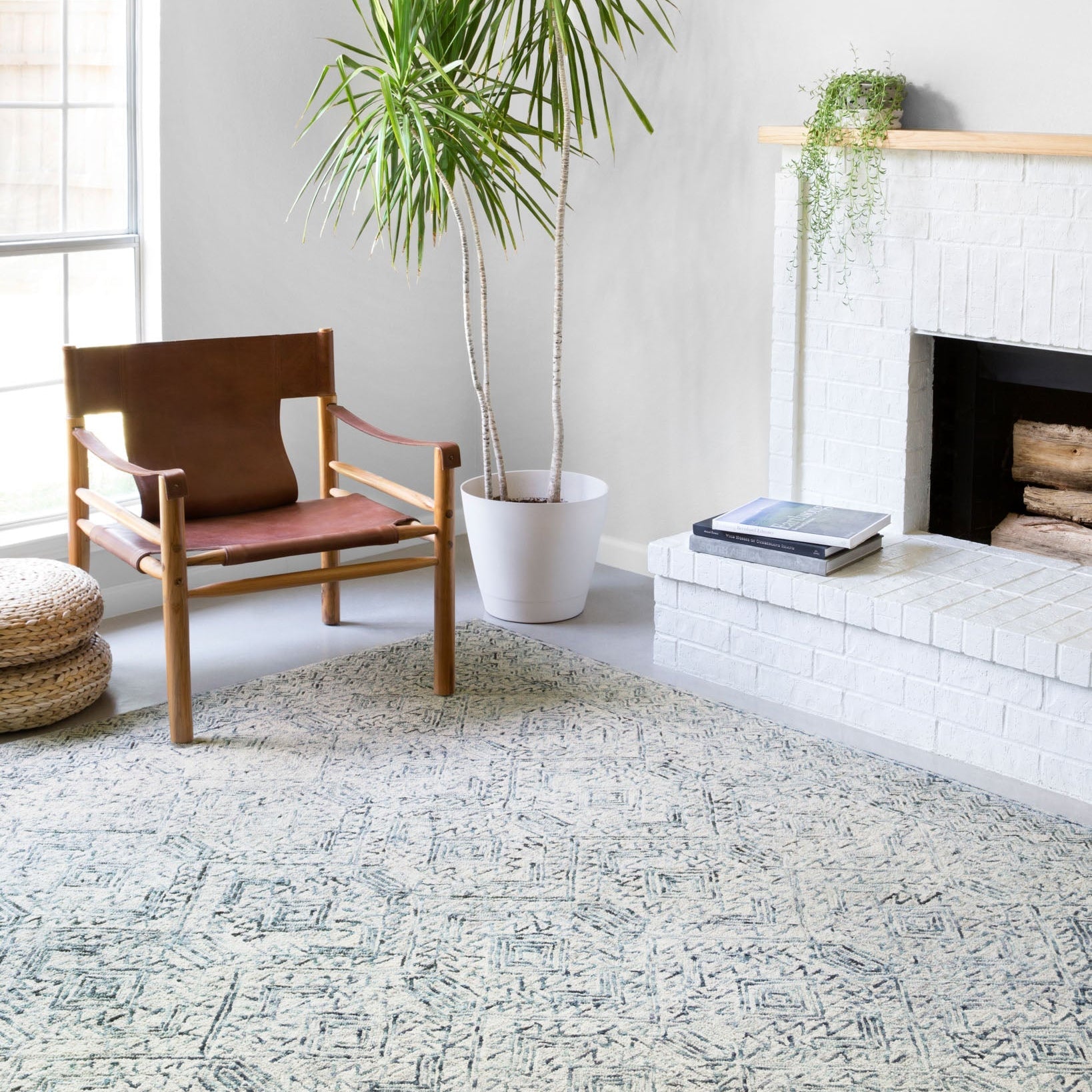 Loloi II Ziva Bluestone Rug White Cliff Studio Area Rugs