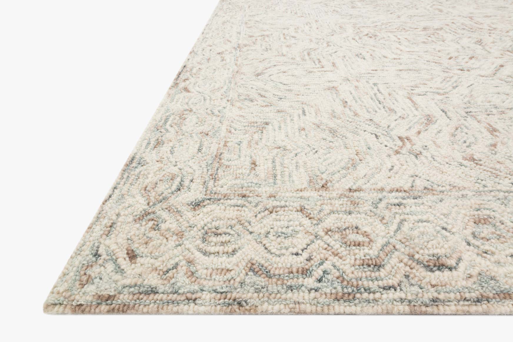 Loloi II Ziva Neutral Rug White Cliff Studio Area Rugs