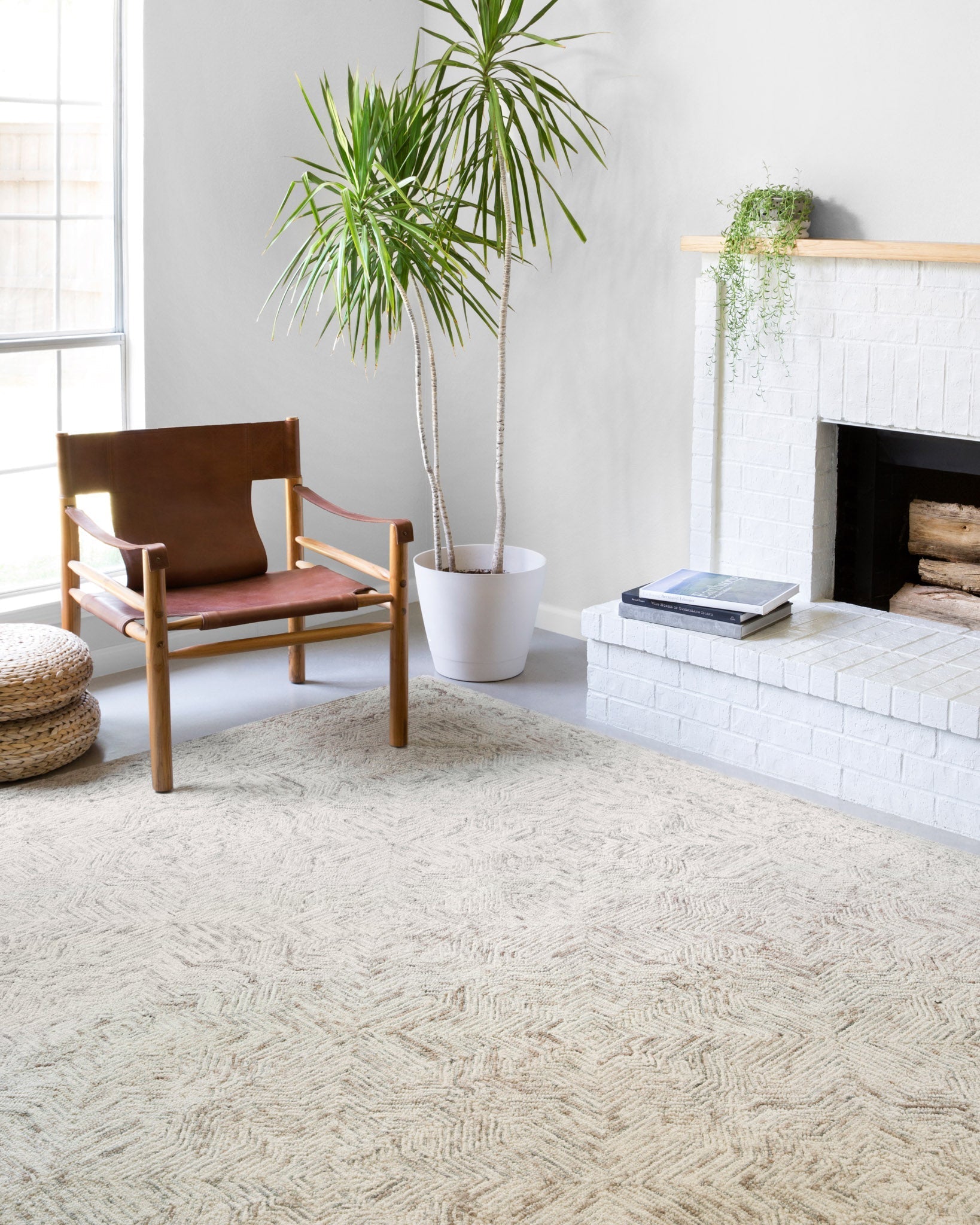 Loloi II Ziva Neutral Rug White Cliff Studio Area Rugs