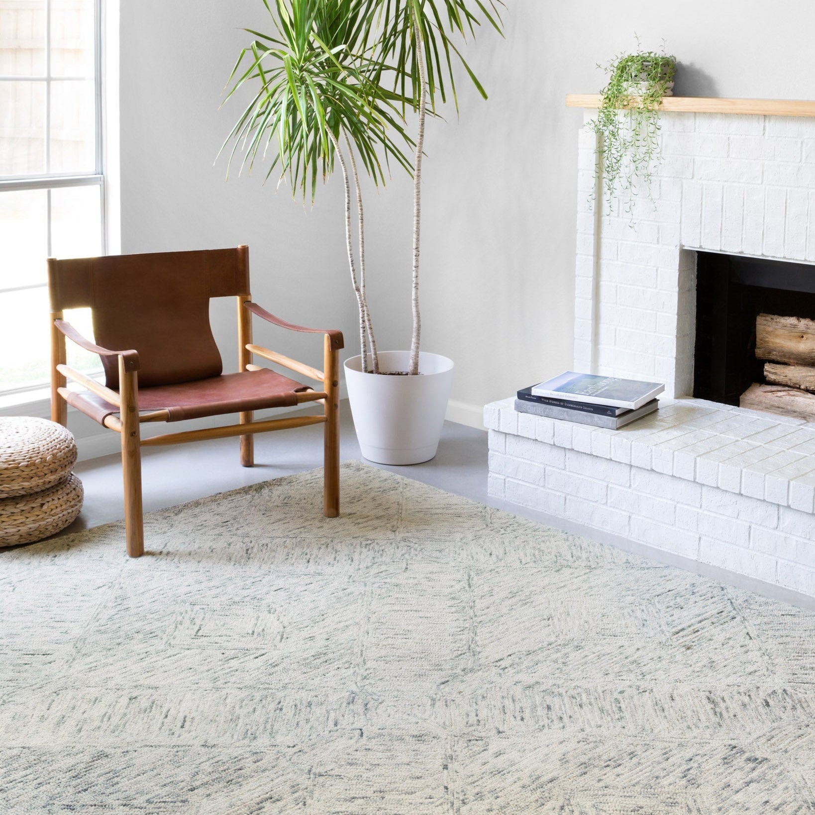 Loloi II Ziva Sky Rug White Cliff Studio Area Rugs