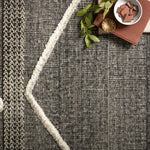 Loloi Iman Beige / Charcoal Rug White Cliff Studio Area Rugs