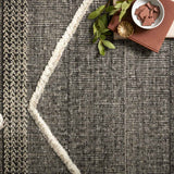 Loloi Iman Beige / Charcoal Rug White Cliff Studio Area Rugs
