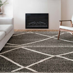 Loloi Iman Beige / Charcoal Rug White Cliff Studio Area Rugs
