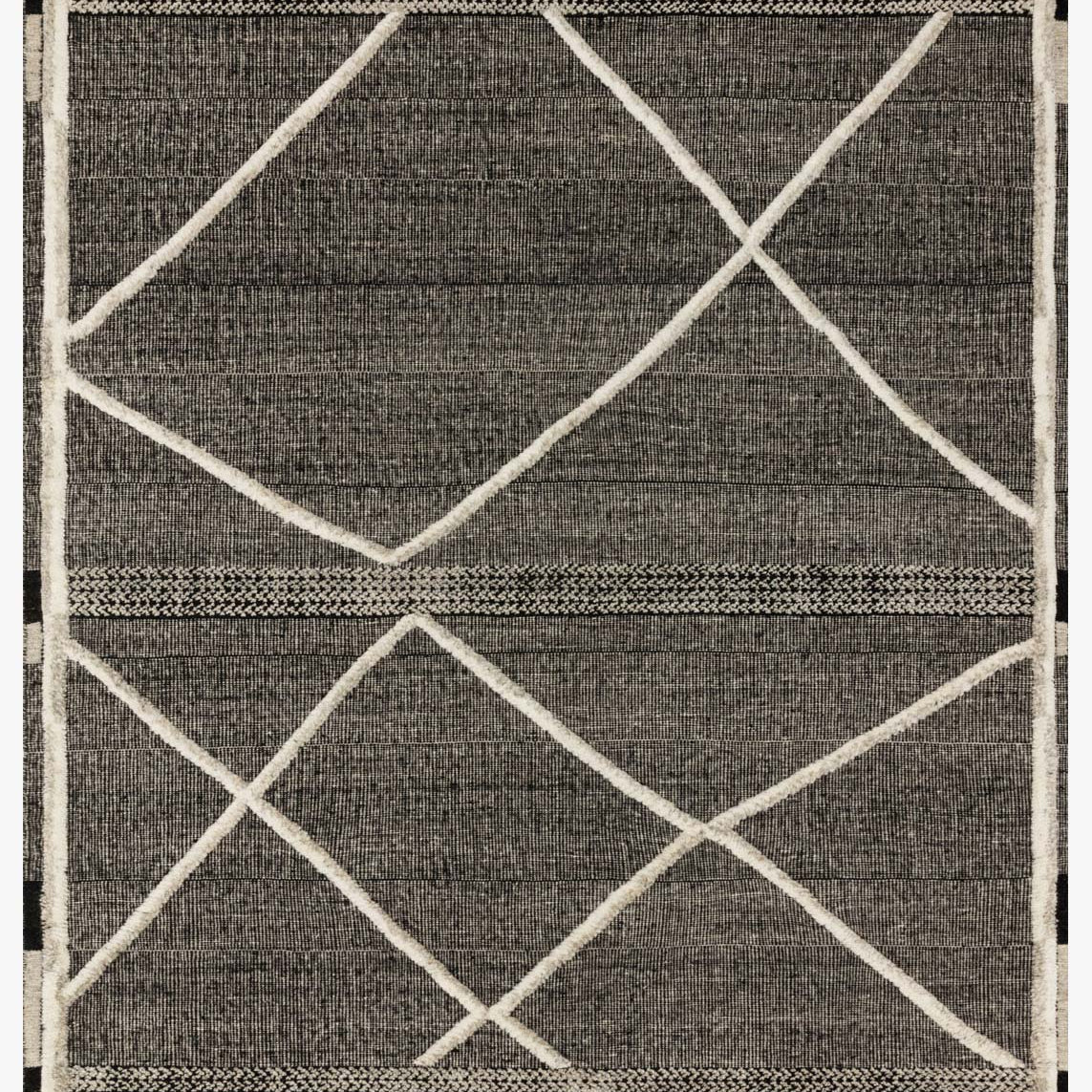 Loloi Iman Beige / Charcoal Rug White Cliff Studio Area Rugs