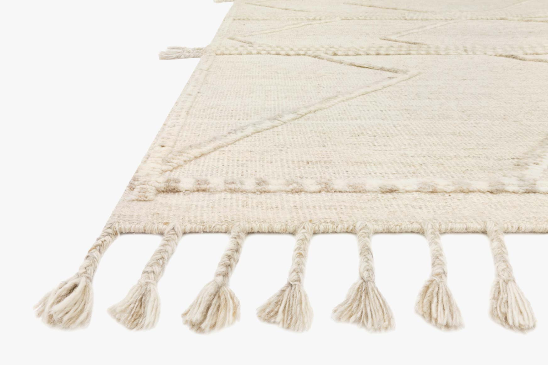 Loloi Iman Beige / Ivory Rug White Cliff Studio Area Rugs
