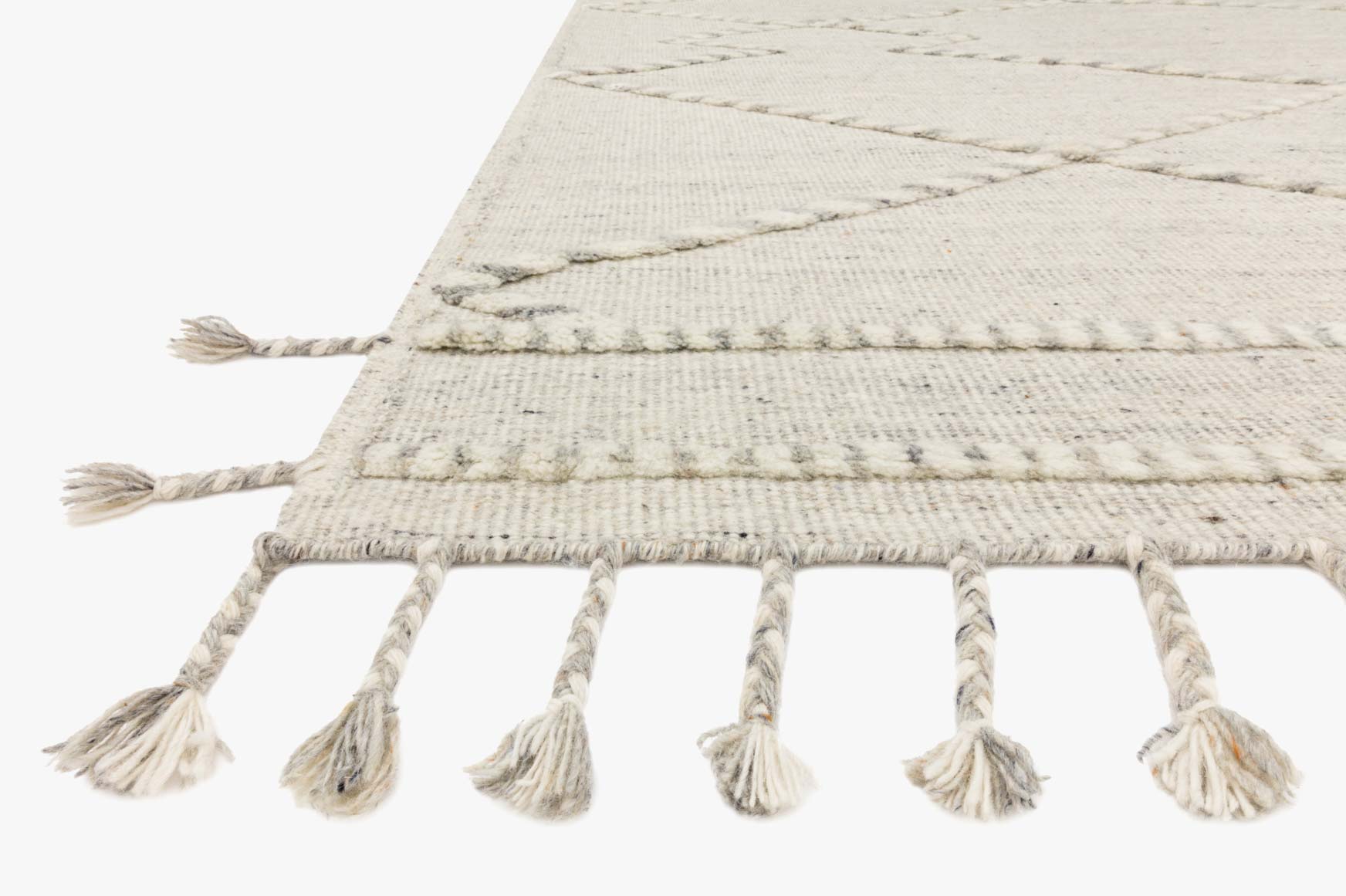 Loloi Iman Ivory / Lt. Grey Rug White Cliff Studio Area Rugs