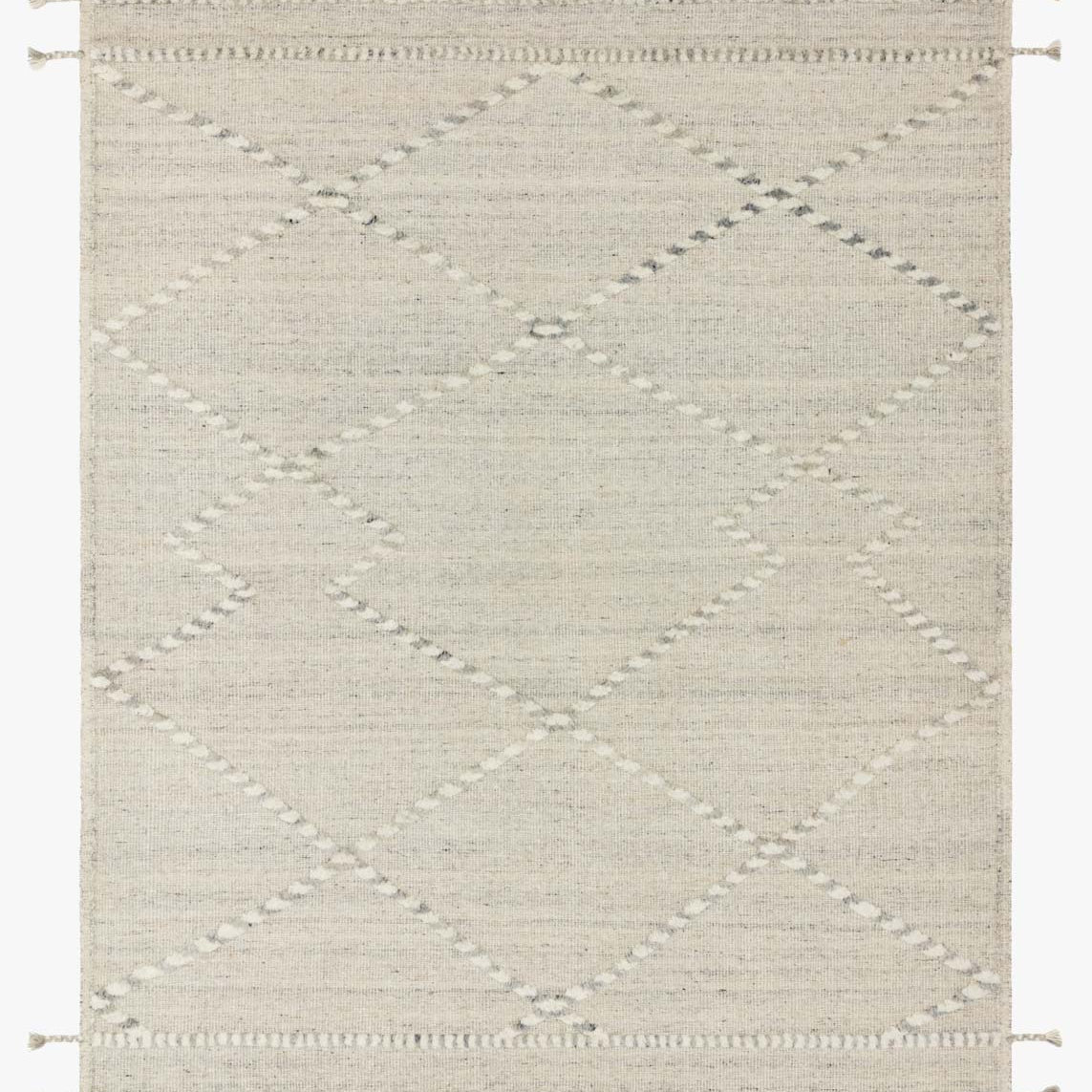 Loloi Iman Ivory / Lt. Grey Rug White Cliff Studio Area Rugs