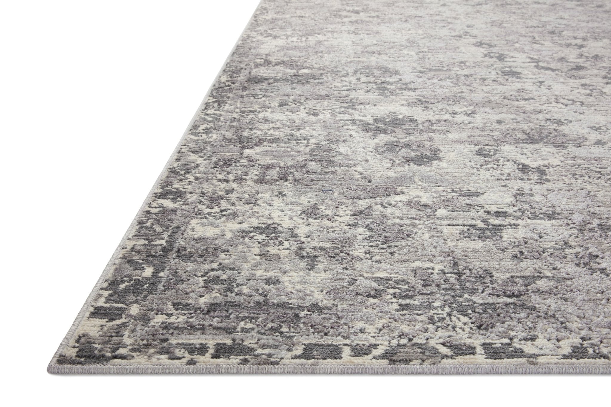 Loloi Indra Charcoal / Silver Area Rug White Cliff Studio Area Rug