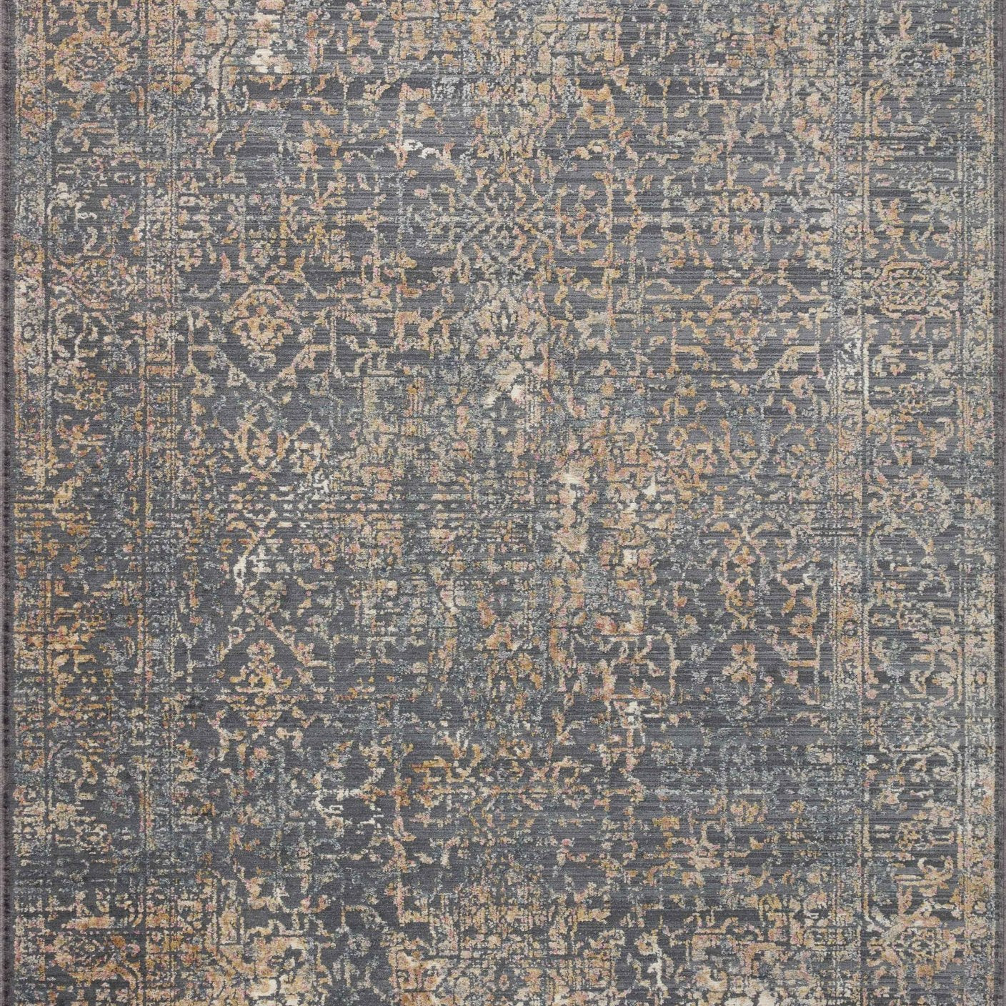 Loloi Indra Graphite / Sunset Area Rug White Cliff Studio Area Rug