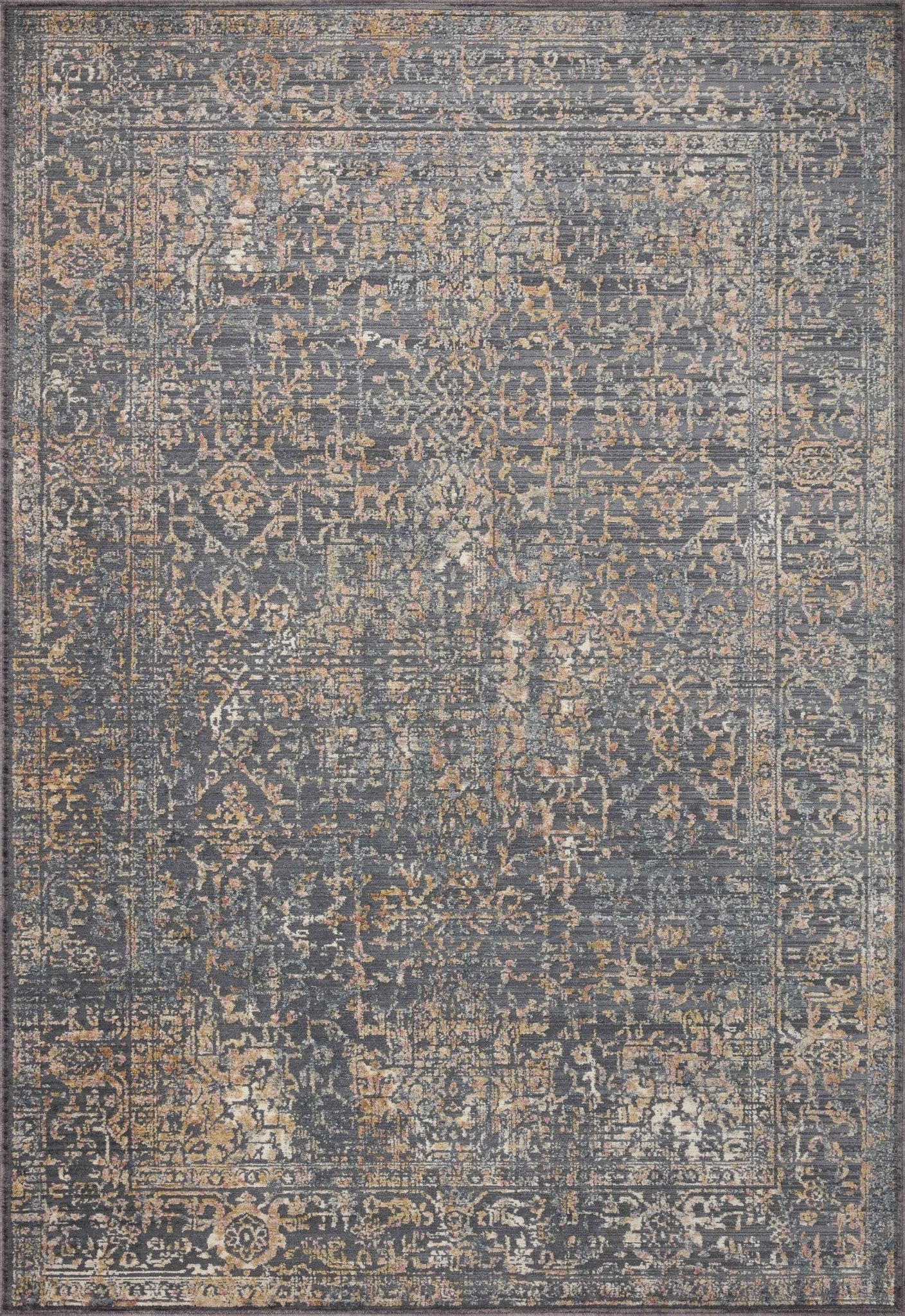 Loloi Indra Graphite / Sunset Area Rug White Cliff Studio Area Rug