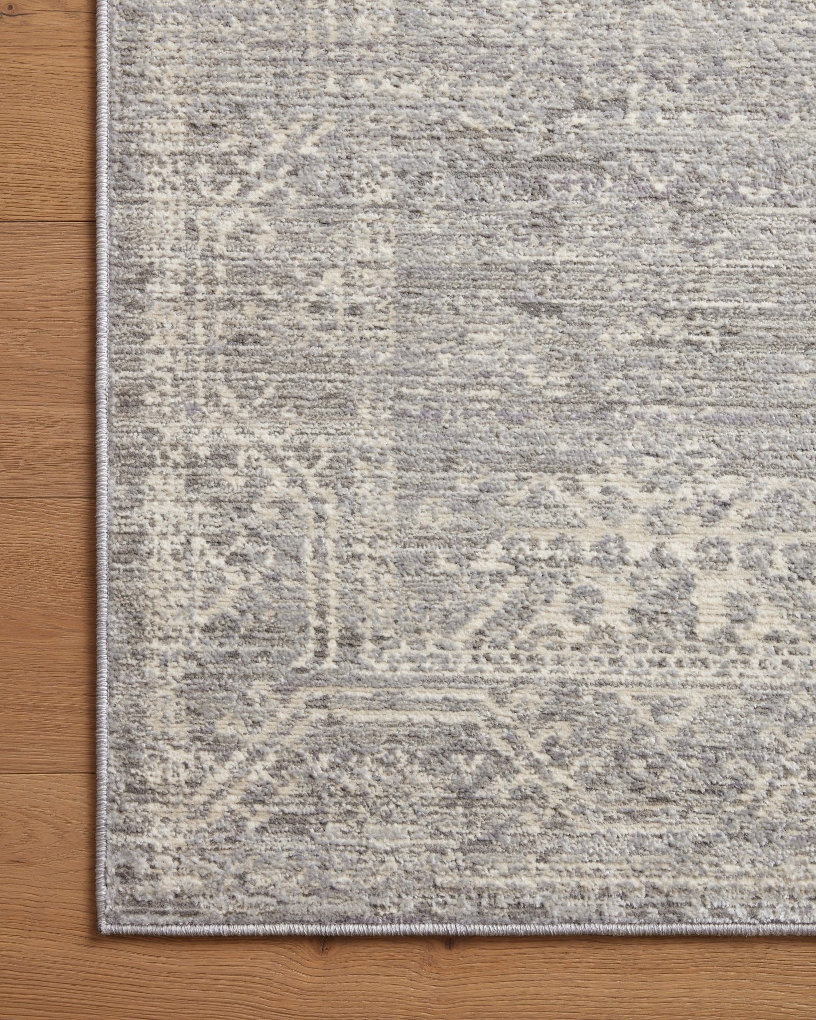 Loloi Indra Silver / Ivory Area Rug White Cliff Studio Area Rug