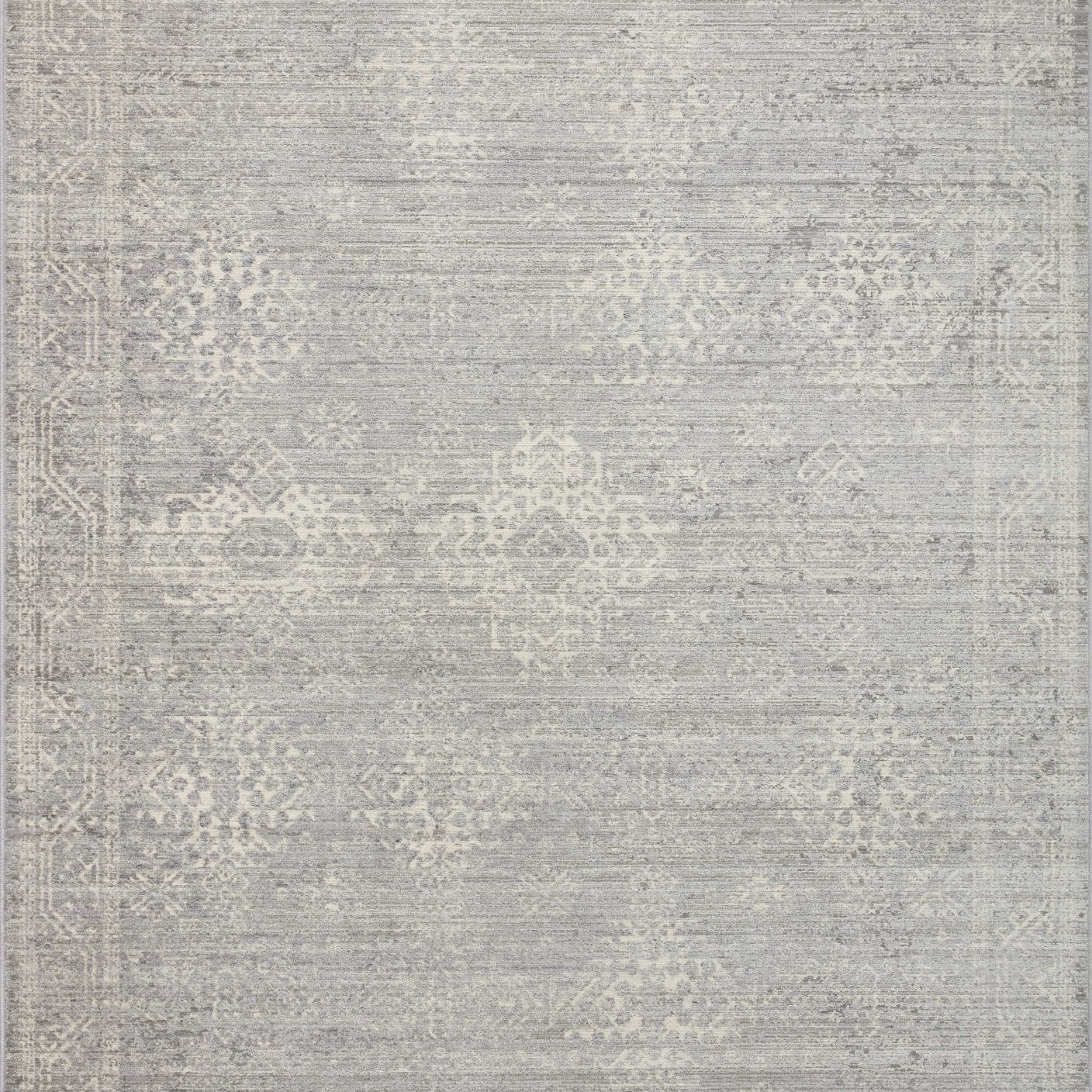 Loloi Indra Silver / Ivory Area Rug White Cliff Studio Area Rug