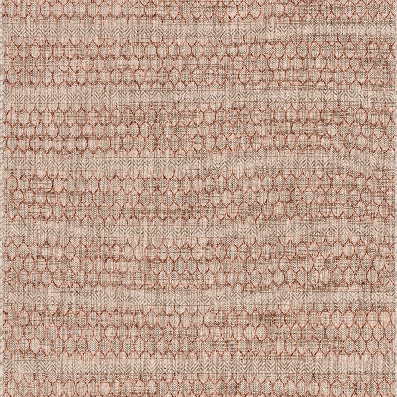 Loloi Isle Beige / Rust Sample Rug White Cliff Studio Sample Rug