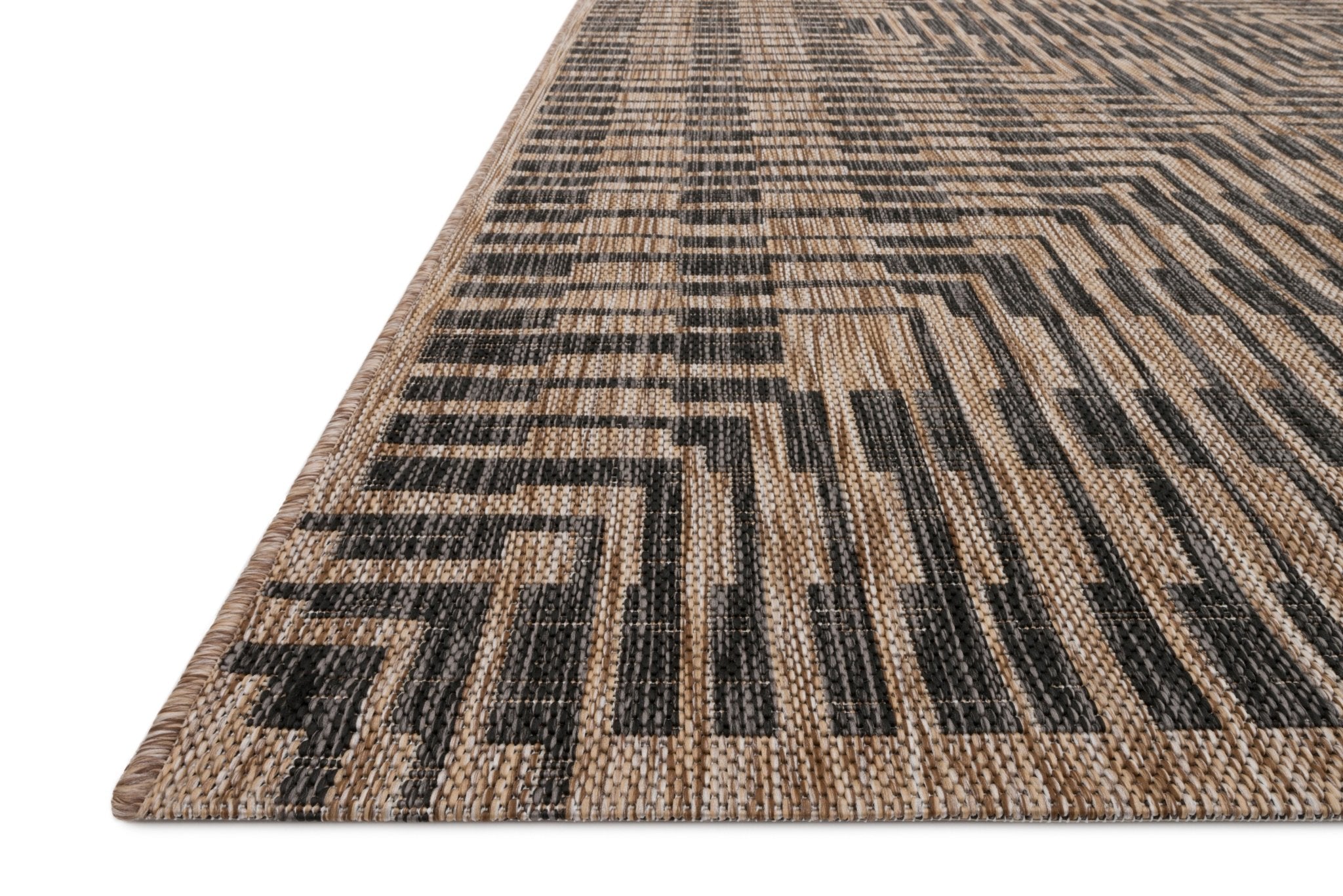 Loloi Isle Brown / Black Sample Rug White Cliff Studio Sample Rug
