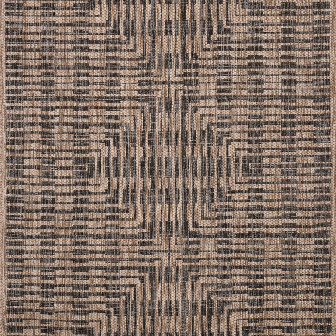Loloi Isle Brown / Black Sample Rug White Cliff Studio Sample Rug