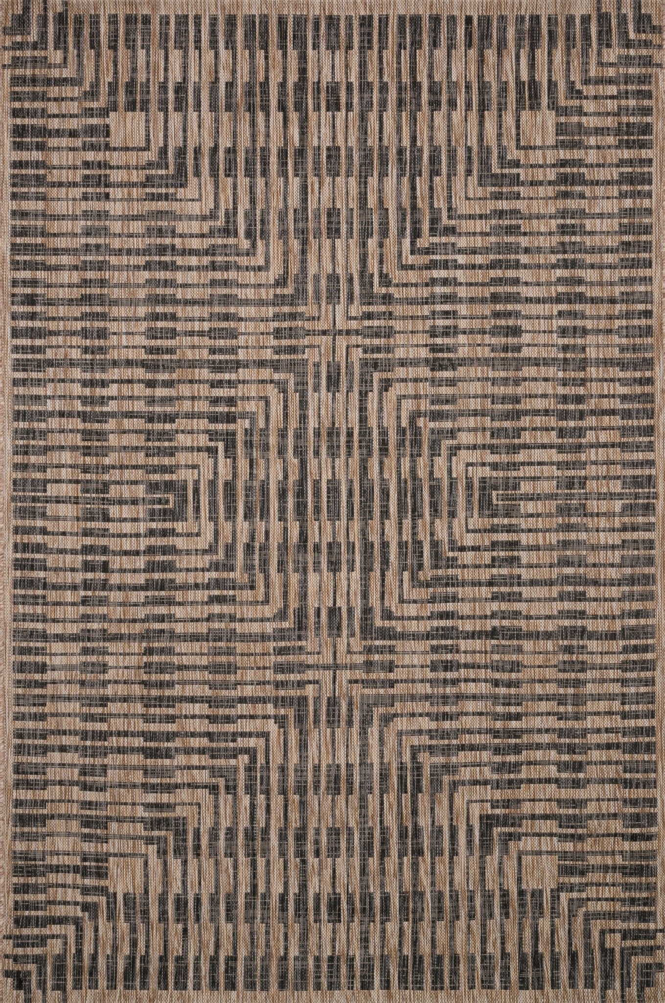 Loloi Isle Brown / Black Sample Rug White Cliff Studio Sample Rug
