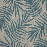 Loloi Isle Grey / Aqua Sample Rug White Cliff Studio Sample Rug
