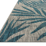 Loloi Isle Grey / Aqua Sample Rug White Cliff Studio Sample Rug