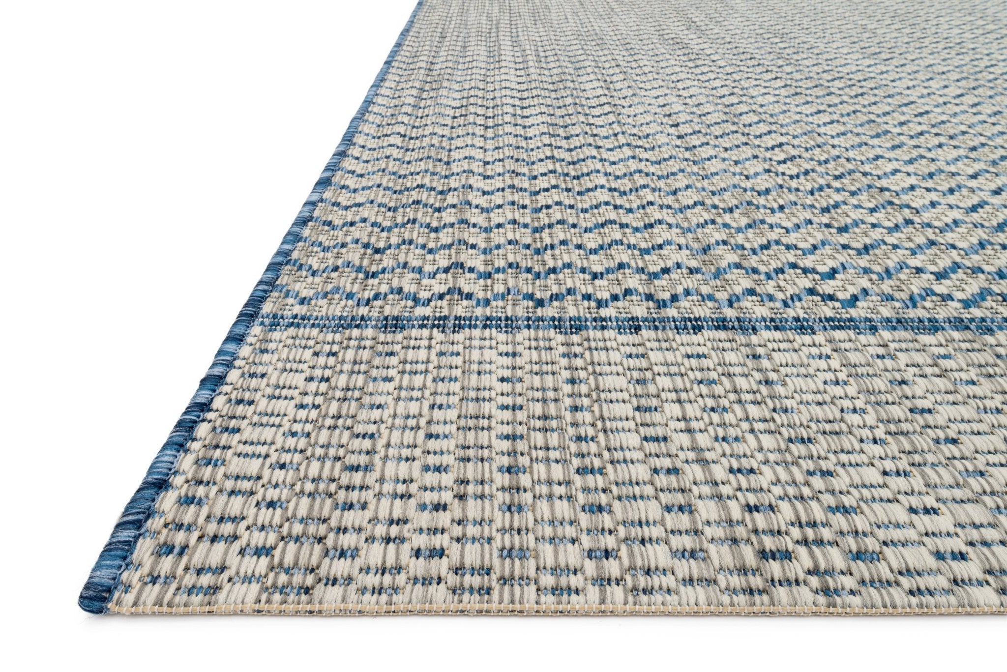 Loloi Isle Grey / Blue Sample Rug White Cliff Studio Sample Rug