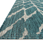 Loloi Isle Teal / Grey Accent Rug White Cliff Studio Accent Rug