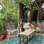 Loloi Isle Teal / Grey Accent Rug White Cliff Studio Accent Rug