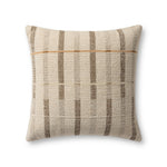 Loloi Ivory / Brown Pillow White Cliff Studio Pillow