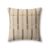 Loloi Ivory / Brown Pillow White Cliff Studio Pillow
