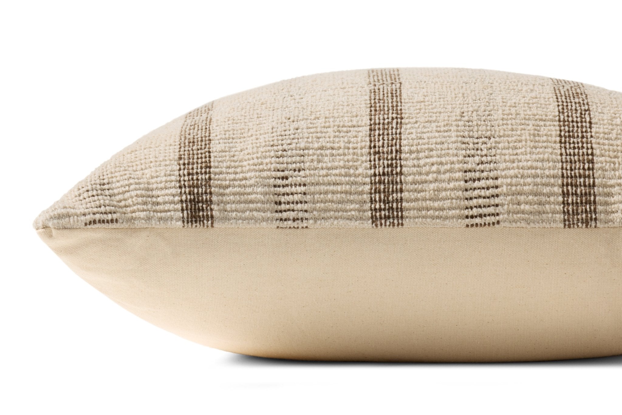Loloi Ivory / Brown Pillow White Cliff Studio Pillow