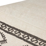 Loloi Ivory / Brown Pouf White Cliff Studio Pouf