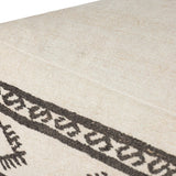 Loloi Ivory / Brown Pouf White Cliff Studio Pouf