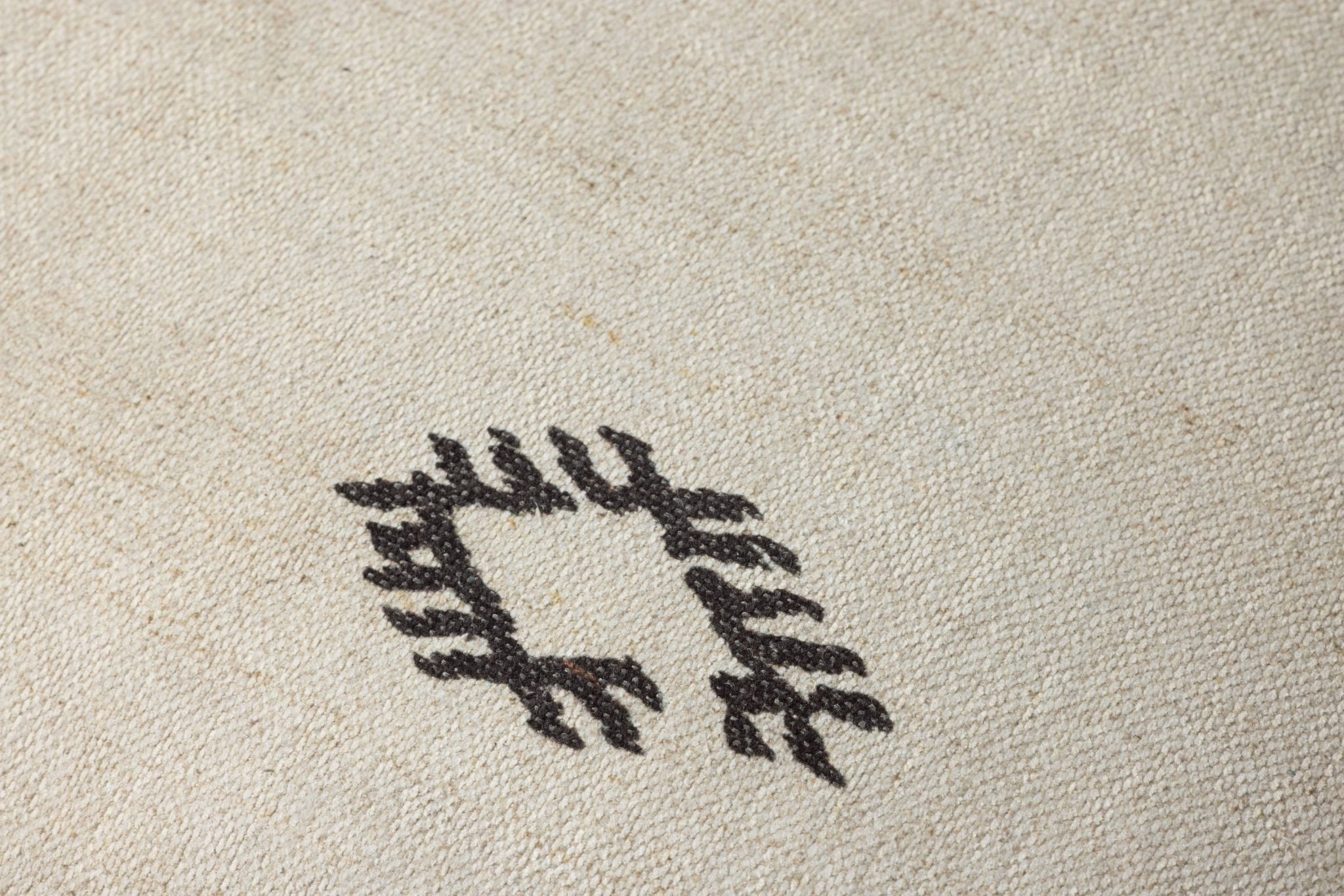 Loloi Ivory / Brown Pouf White Cliff Studio Pouf