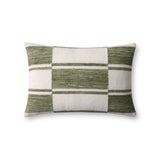 Loloi Ivory / Green Pillow White Cliff Studio Pillow