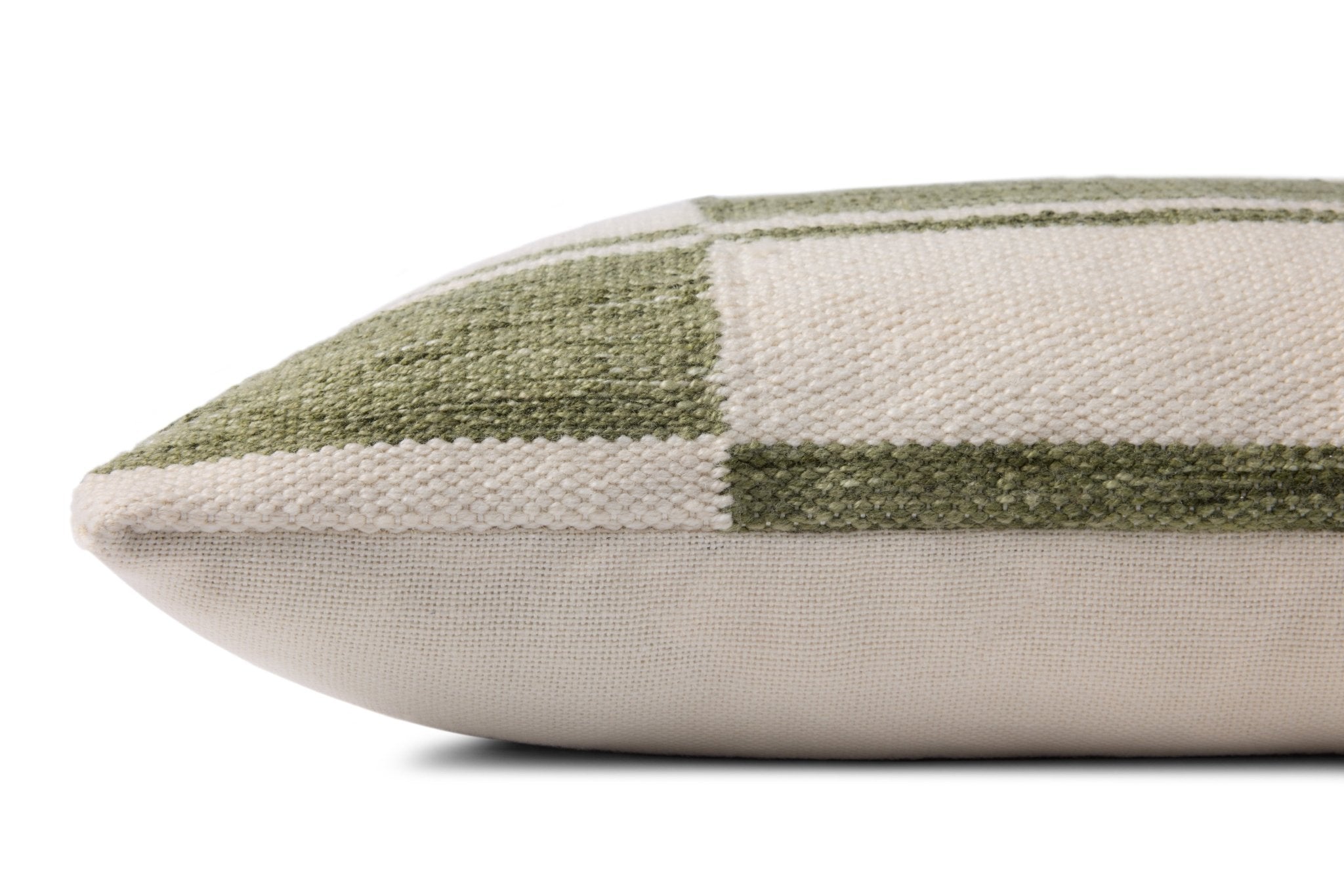 Loloi Ivory / Green Pillow White Cliff Studio Pillow