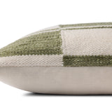 Loloi Ivory / Green Pillow White Cliff Studio Pillow
