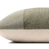 Loloi Ivory / Green Pillow White Cliff Studio Pillow