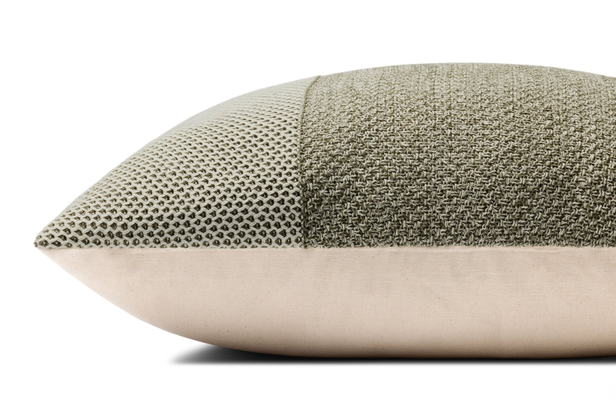 Loloi Ivory / Green Pillow White Cliff Studio Pillow