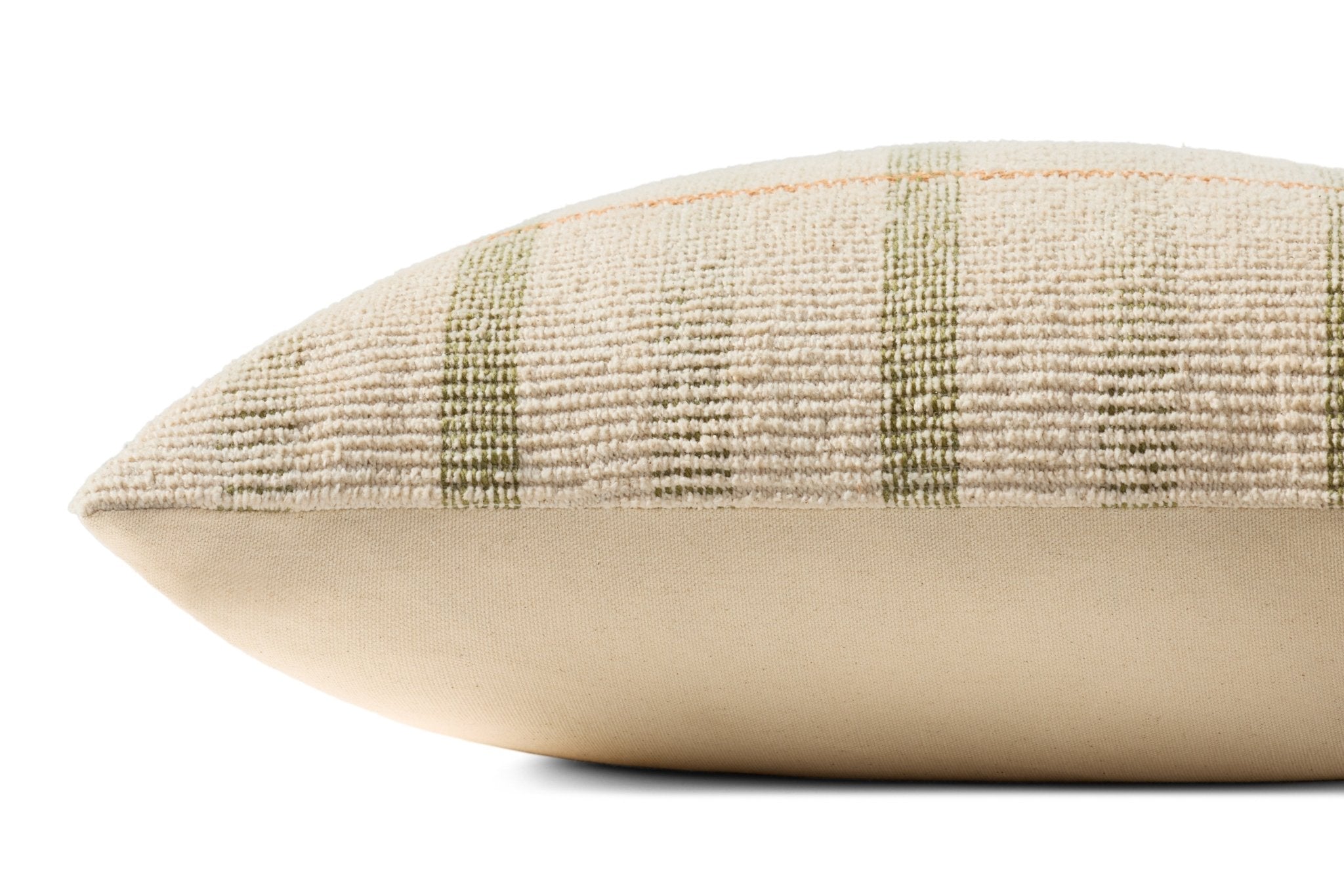 Loloi Ivory / Green Pillow White Cliff Studio Pillow
