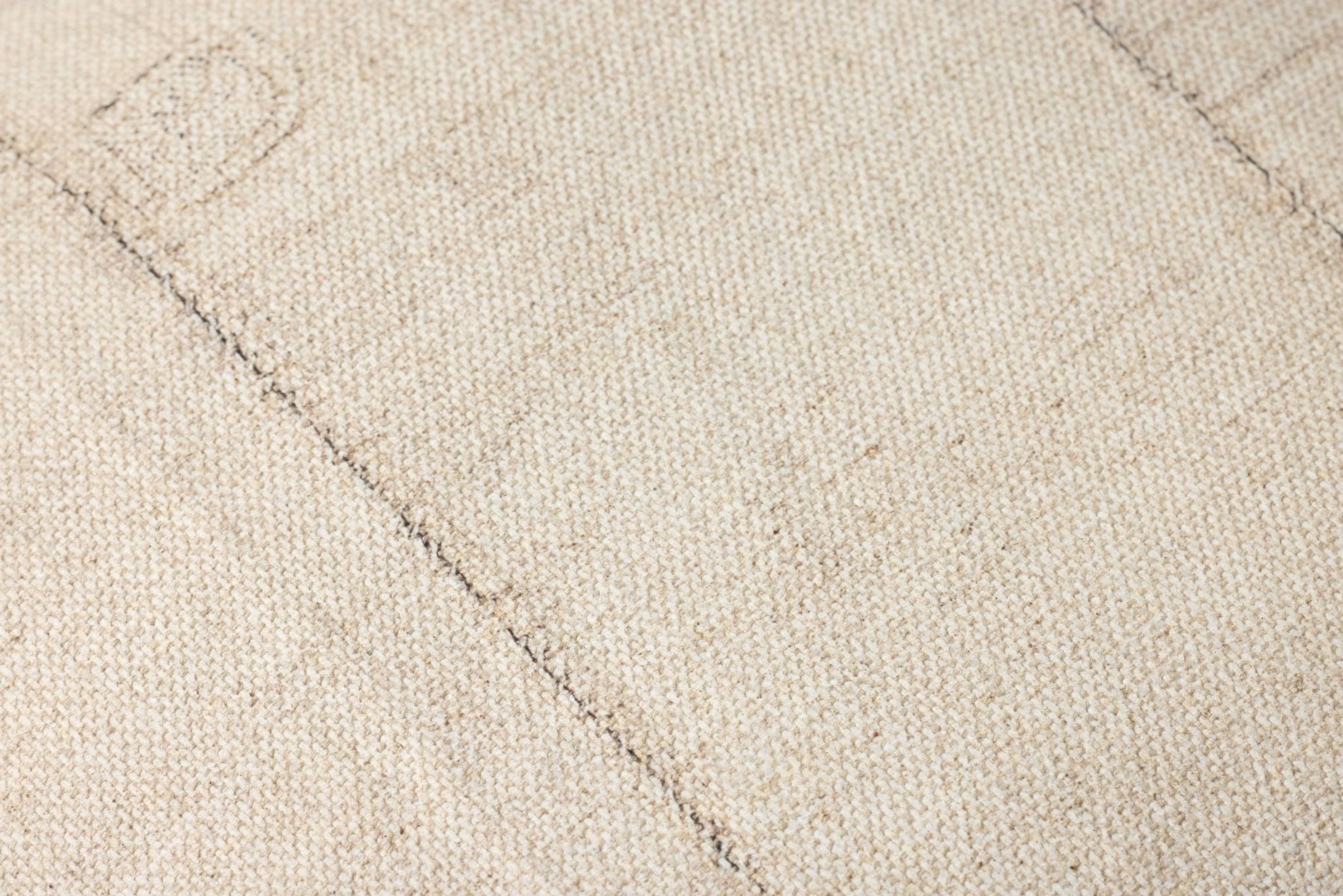 Loloi Ivory Pouf White Cliff Studio Pouf