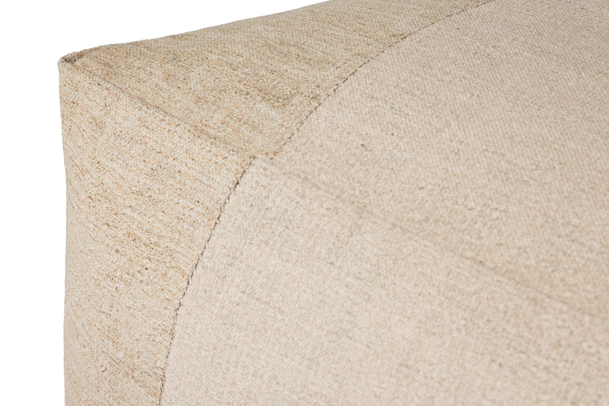 Loloi Ivory Pouf White Cliff Studio Pouf