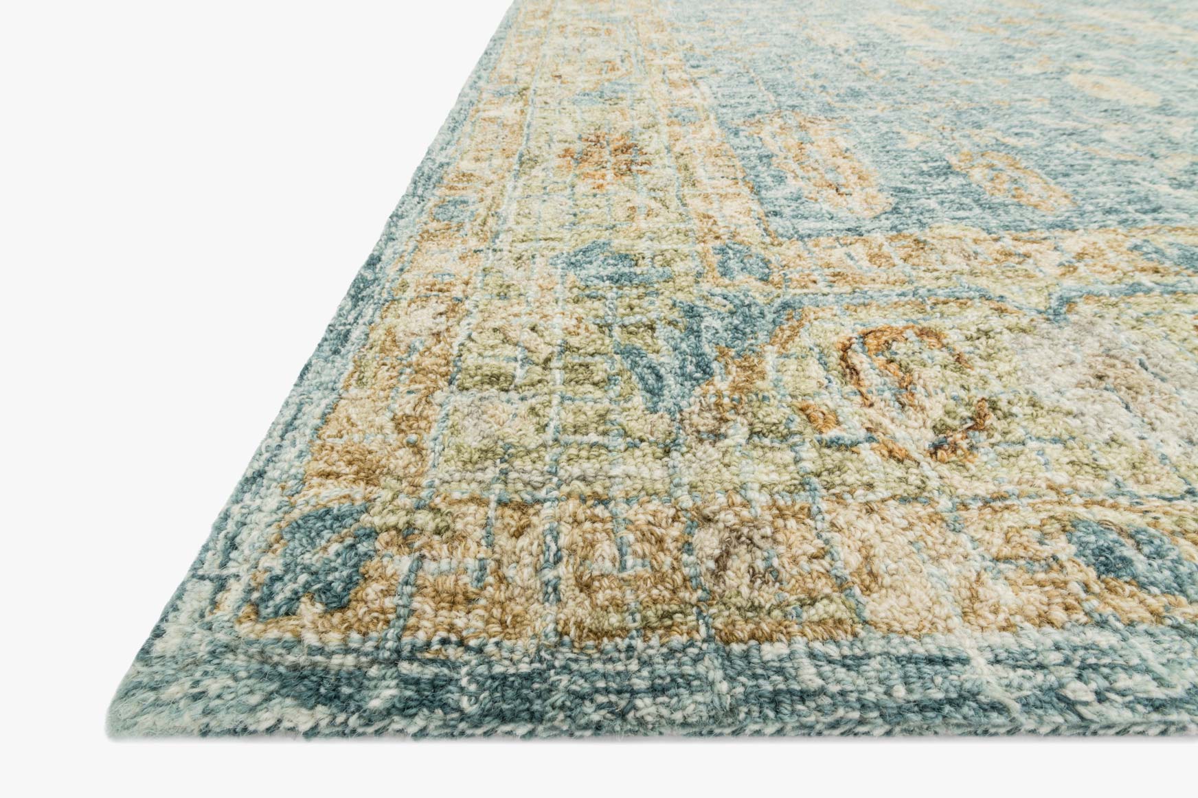 Loloi Julian Blue / Gold Rug White Cliff Studio Area Rugs