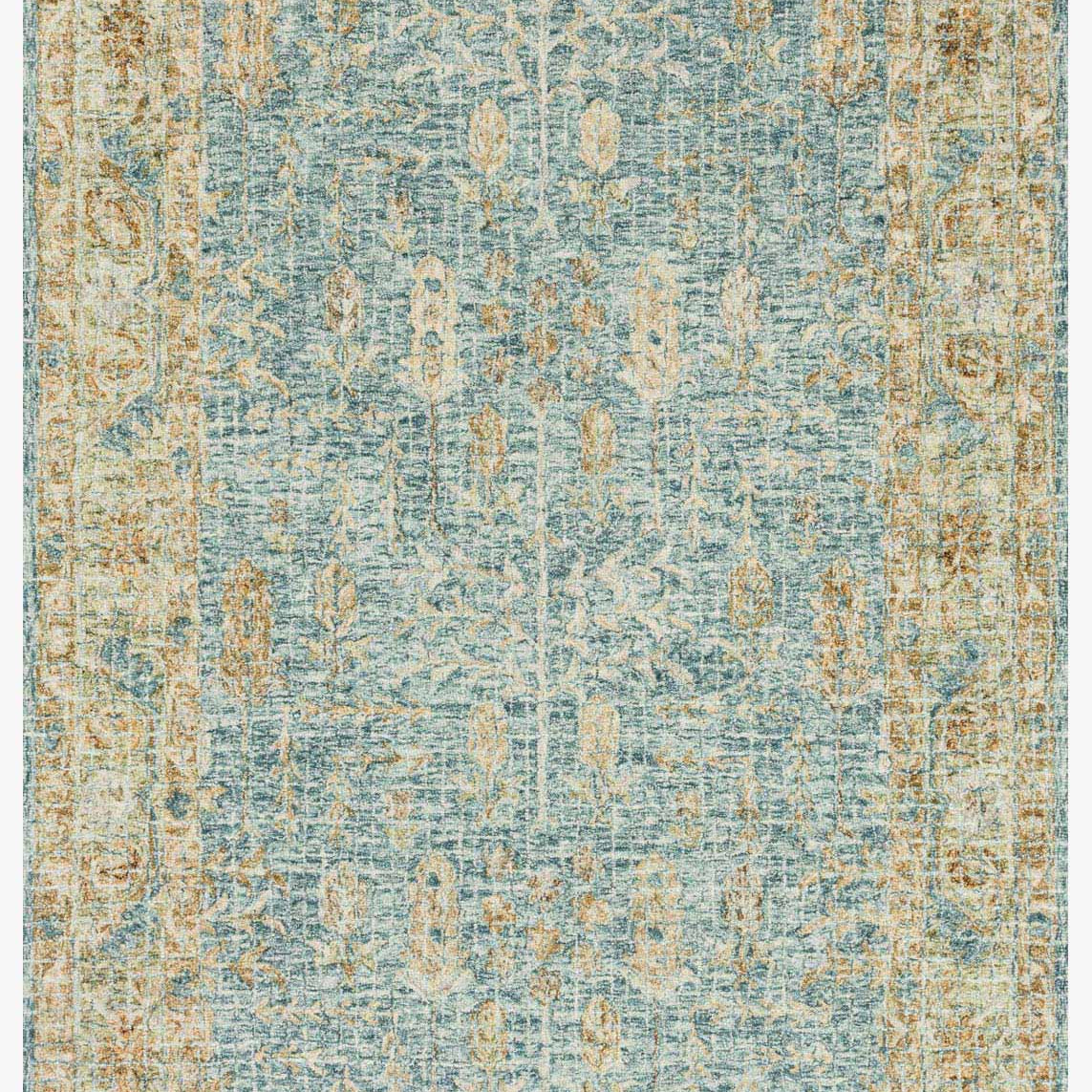 Loloi Julian Blue / Gold Rug White Cliff Studio Area Rugs
