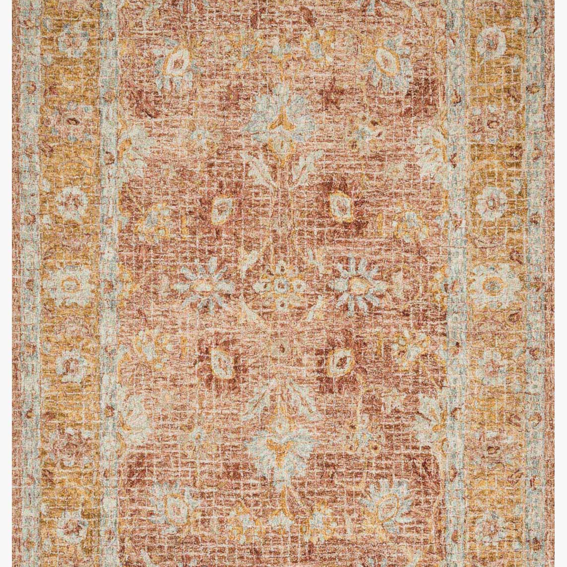 Loloi Julian Terracotta / Gold Rug White Cliff Studio Area Rugs