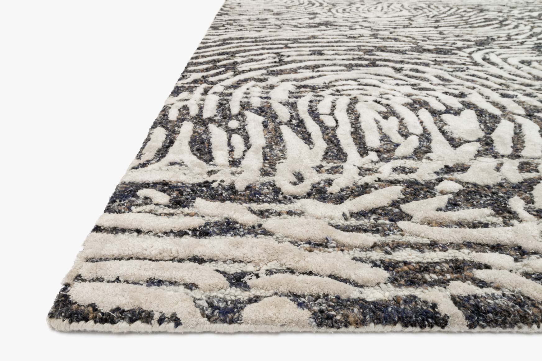 Loloi Juneau Charcoal / Silver Rug White Cliff Studio Area Rugs